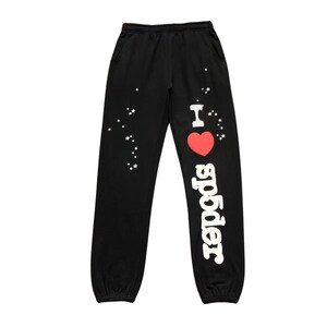 Sp5der Tracksuit Set Oversized Hoodie & Sweatpants image 3