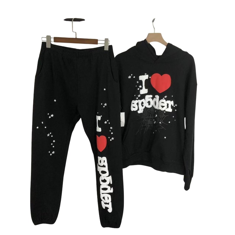 Sp5der Tracksuit Set Oversized Hoodie & Sweatpants image 20