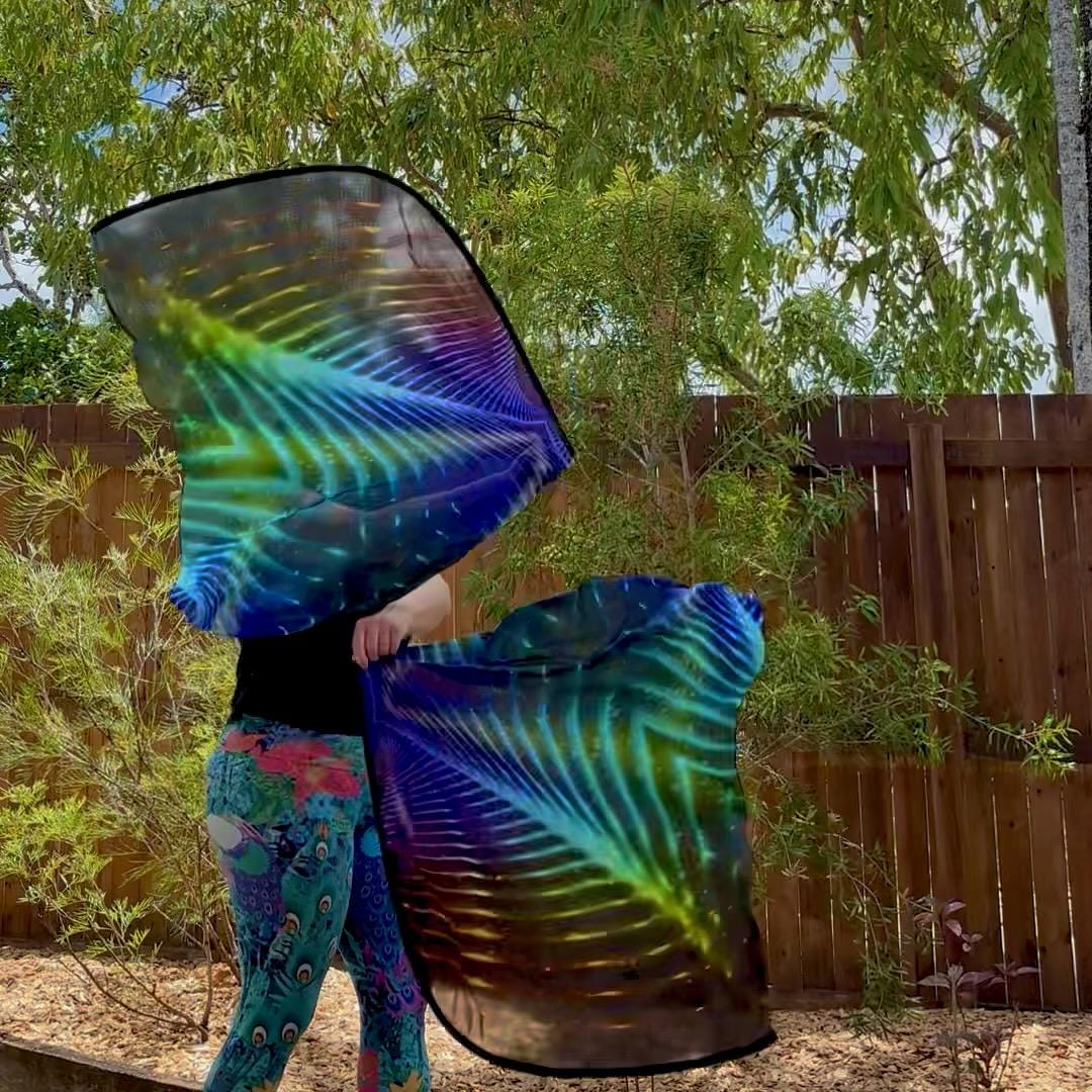 Silk Flow Flags for Mindful Movement – Handmade Weighted Infinity Dance ...