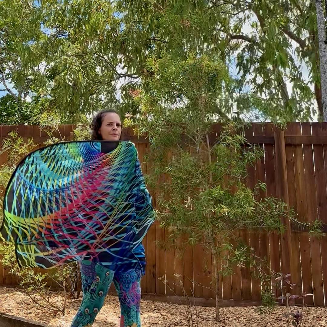 Silk Flow Flags for Mindful Movement – Handmade Weighted Infinity Dance ...