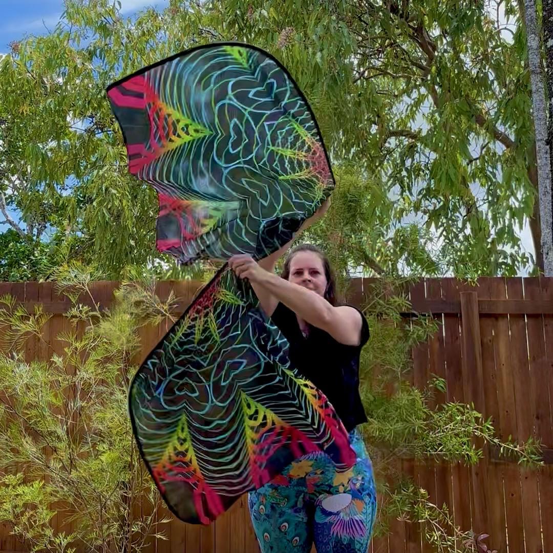 Weighted Silk Flow Flags – Unique Printed Dance Designs - Etsy