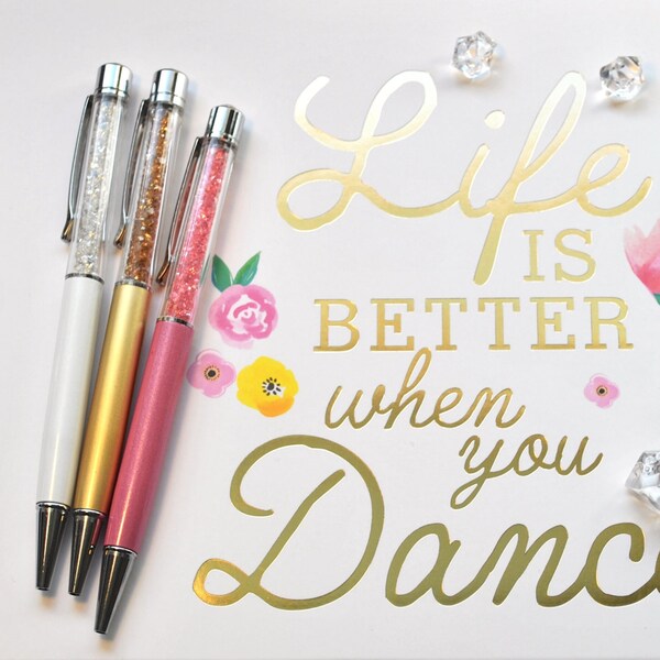 Sparkle Crystal Jewel Pen, SINGLE PEN, Sparkle Pen, Planner Pen, Wedding Pen, Pretty Pen, Crystal Planner Pen, Gem Planner Pen,