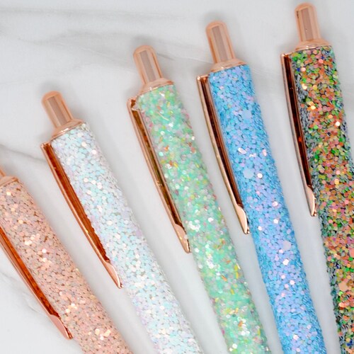 Glittered Gel Pens ANY Color Etsy