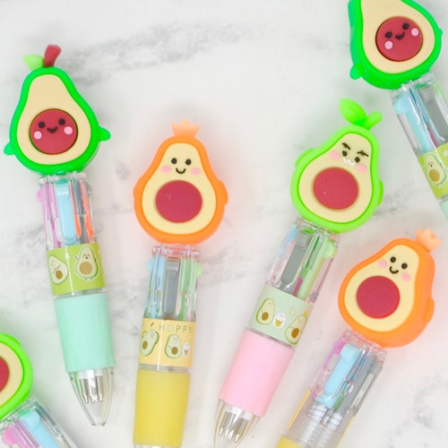 MINI AVOCADO PEN 4 Colors in 1 Avocado Party Favors Etsy