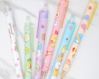 Kawaii Sumikko Gurashi Gelstifte Set: Pastellfarbene Cartoon Stifte