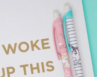UNICORN MECHANICAL Pencil Pen |Kawaii Pencil Kids Novelty Pencils Unicorn Birthday Party Favors stationery planner study school supplies