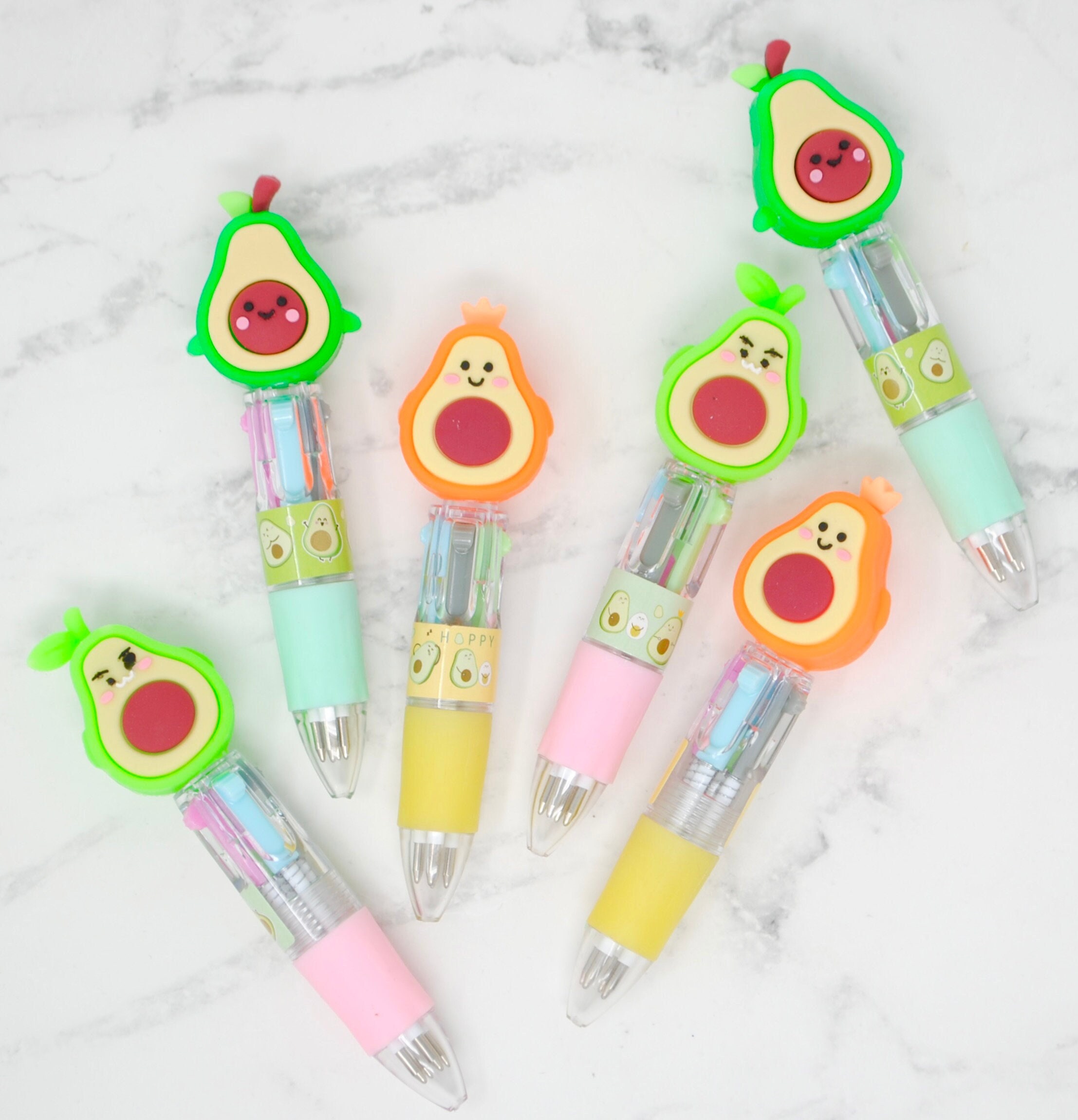 Cute Watermelon Pens Novelty Fruit Gel Pens Kawaii Neutral Pens For Kids Girls G