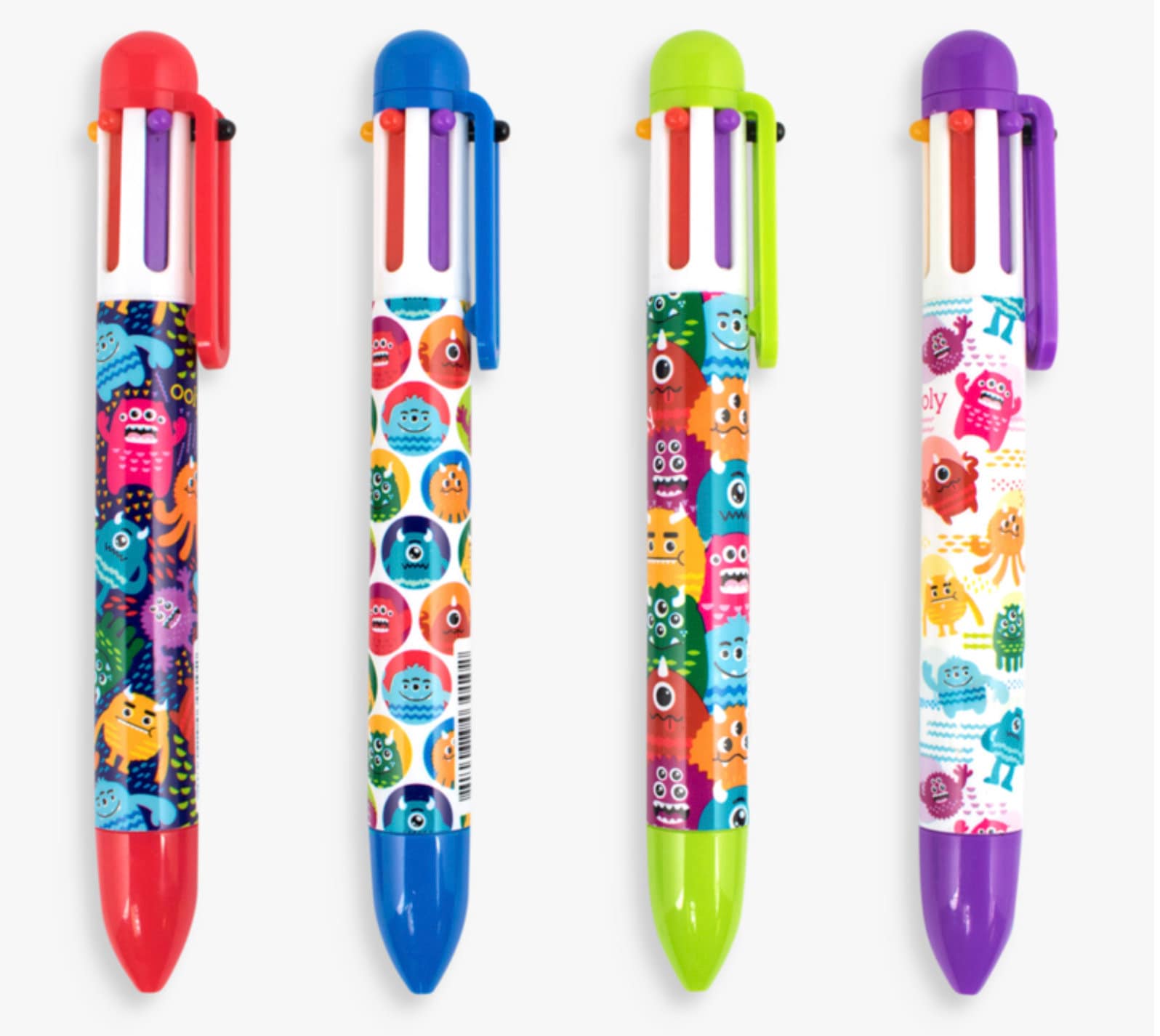 SILLY MONSTERS 6 Click Multi Color Pen, Cute Kawaii Pen, 6-in-1 Multicolor  Pen, Pretty Planner Pen, Travel Journal Pen, Monster Party Favors -   Denmark