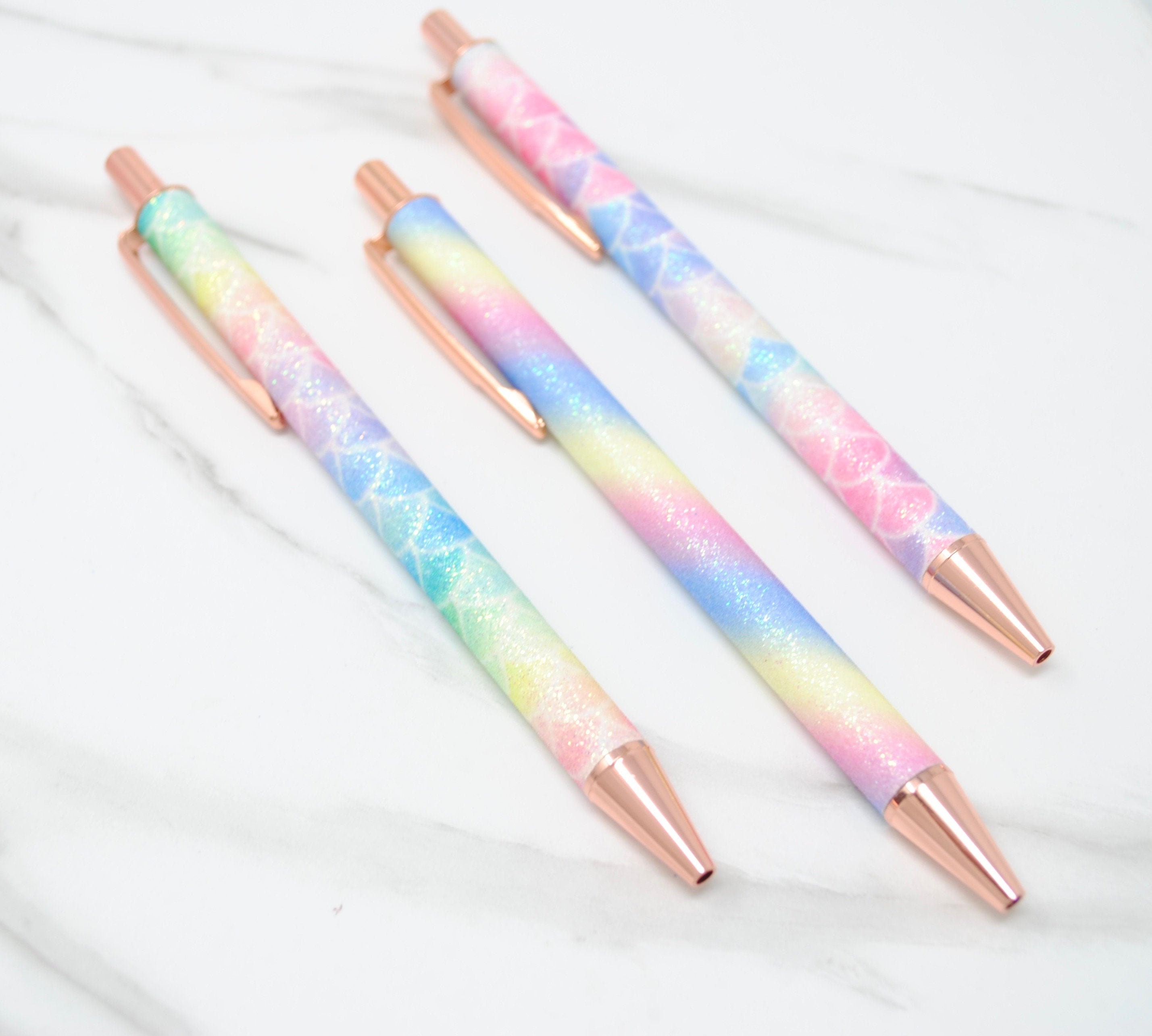 Oh my glitter - 4 penne gel colorate, a clic
