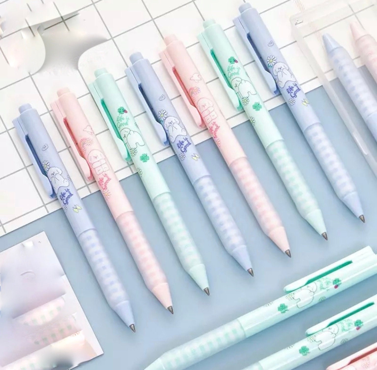 Cute PASTEL GEL Pen 3pc or 1pc Minimalist Stationery Kawaii Etsy