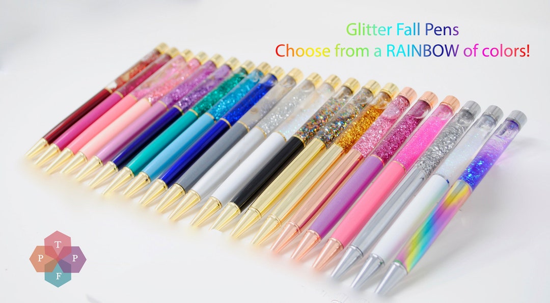 Personalized Glitter Pen, Floating Glitter Pens, Bachelorette Favors,  Bridal Favors, Custom Pen, Boss Pen, Name Pen, Custom Nurse Pen, Black 