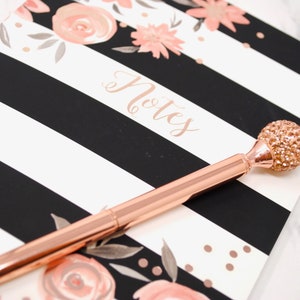 Planner Pen, CRYSTAL BALL Pen, Rose Gold, Planner Accessories, Crystal Wedding Diamond Guest Book Pen Gem, Back to school Supplies, Bujo image 9