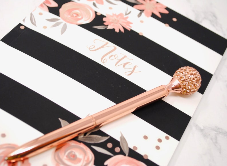 Planner Pen, CRYSTAL BALL Pen, Rose Gold, Planner Accessories, Crystal Wedding Diamond Guest Book Pen Gem, Back to school Supplies, Bujo image 9