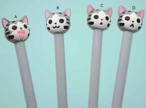 Cute Cat Pens, Kawaii Cat Gel Pen, Novelty Pen, Cat Lover Gift, Animal  Pens, School Supplies -  Denmark