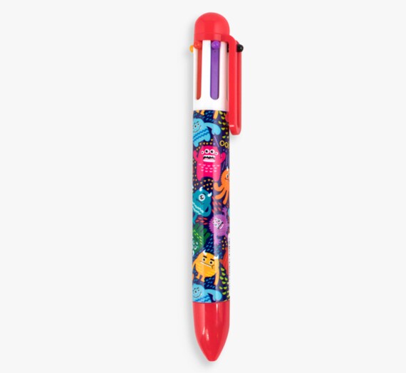 SILLY MONSTERS 6 Click Multi Color Pen, Cute Kawaii Pen, 6-in-1 Multicolor  Pen, Pretty Planner Pen, Travel Journal Pen, Monster Party Favors -   Denmark