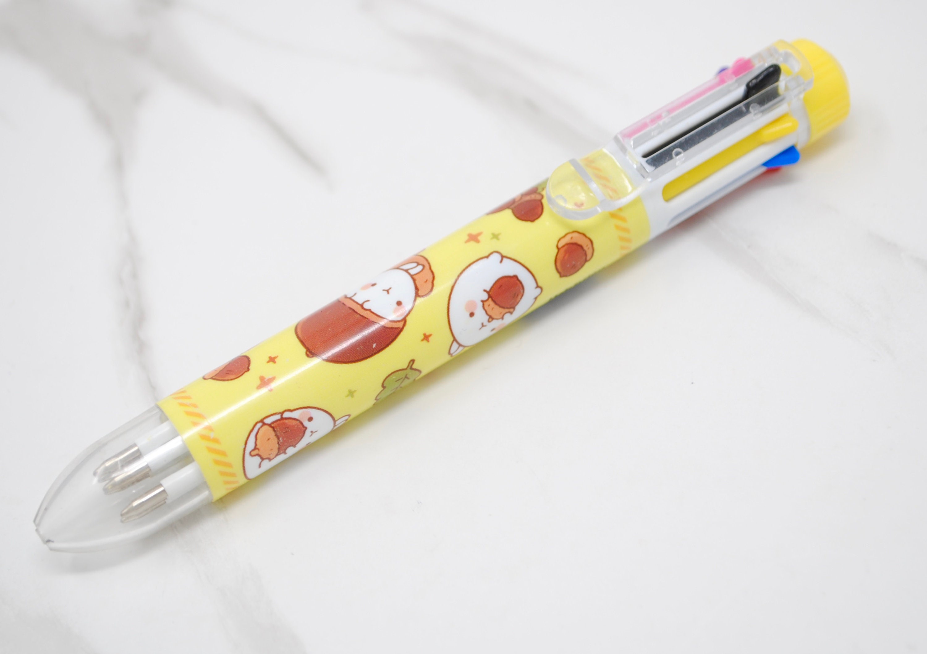 Acheter Stylos à bille multicolores lapin stylos pressables stylo à bille  pressable stylos de signature stylos de dessin animé