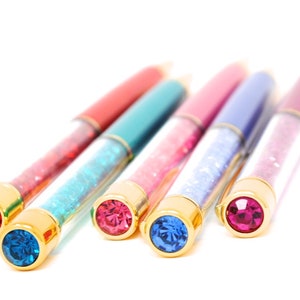 Crystal Pens Rainbow of Colors Crystal Diamond Planner Pen - Etsy