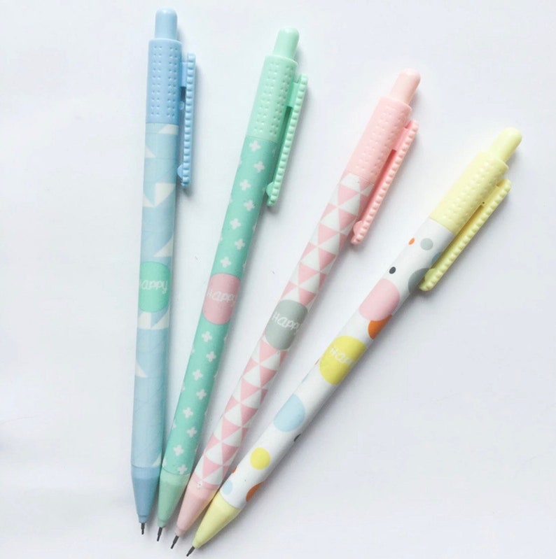 Pretty Pastel MECHANICAL PENCILS Kawaii Cute Japanese Etsy