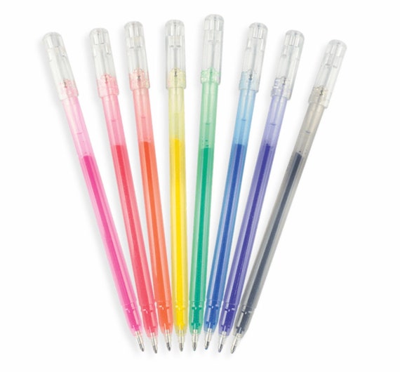 Ensemble de Mini stylos à plume colorés Kawaii,5 pièces/lot,avec Sac  d'encre,stylo à encre en plastique pour l'écriture,fournitures scolaires et  de