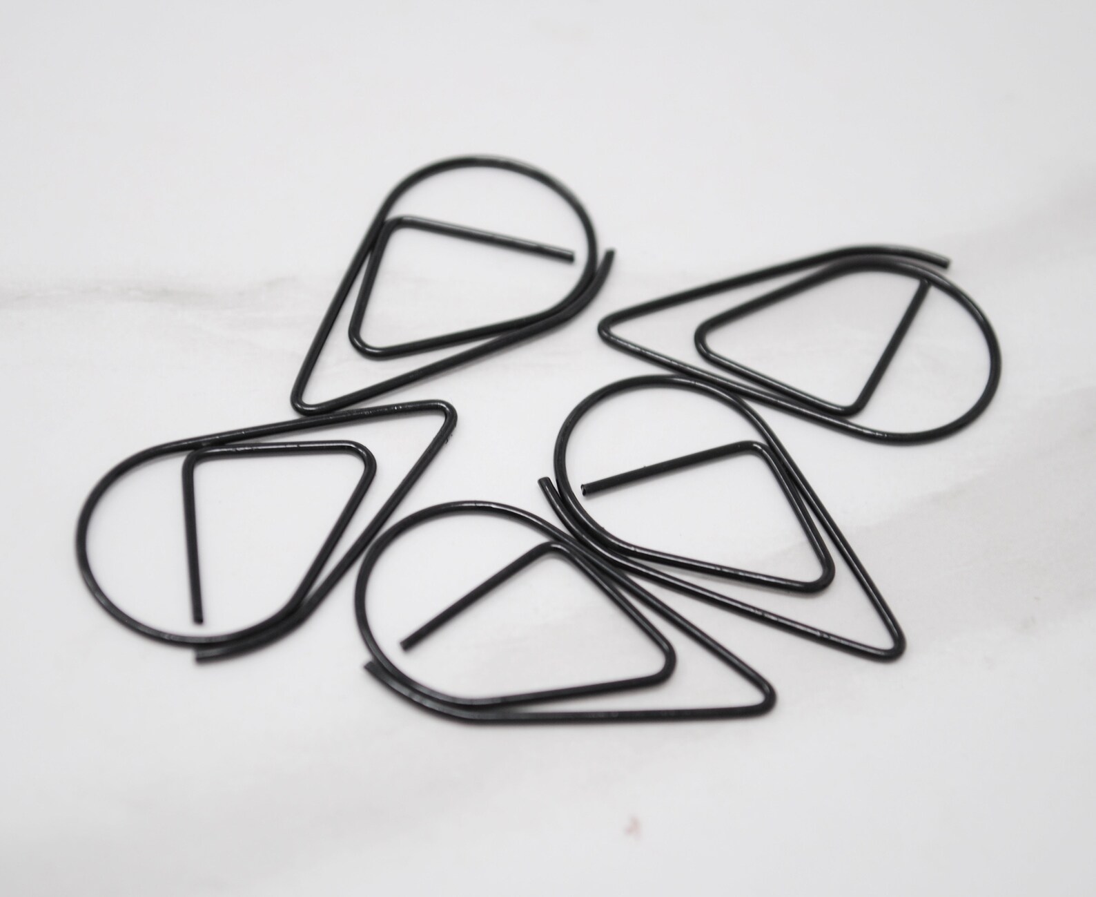 TEARDROP PAPER CLIPS 5pc Multiple Colors Planner Etsy