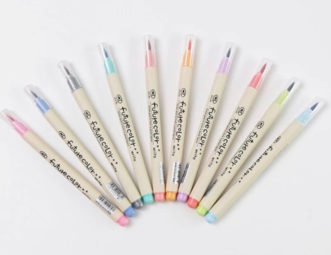10 Colors Fabricolor Brush Pen Set Soft Tip Marker Pen Colour Brushpen  Calligraphy Finecolour Brush Felt Art Markers Stationery - AliExpress