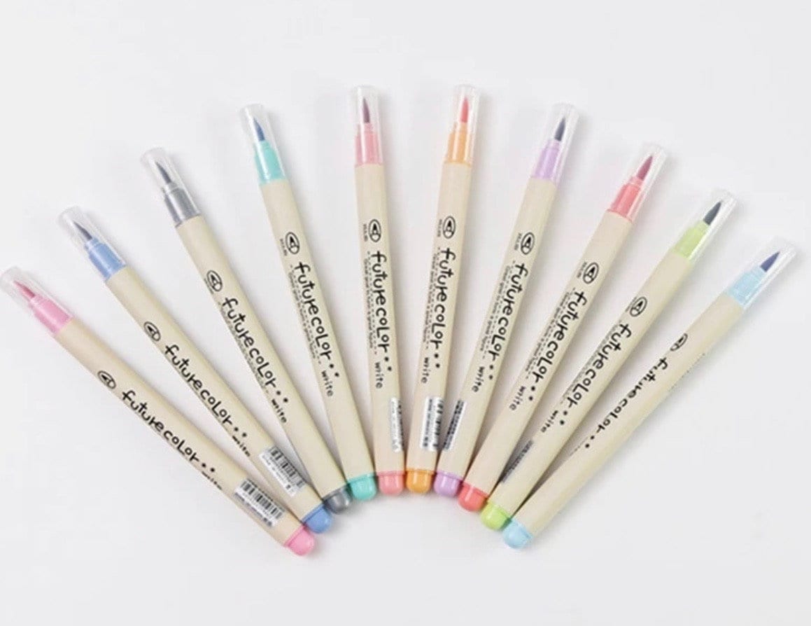 Future Color Lettering Brush Pen (Set of 10)