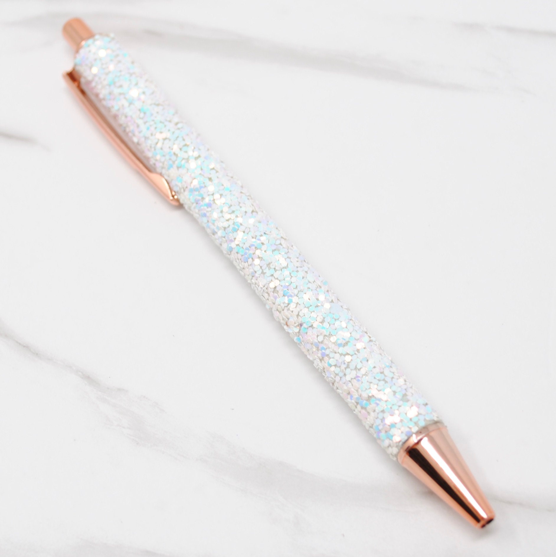 Rose Gold Glitter Ballpoint Pen