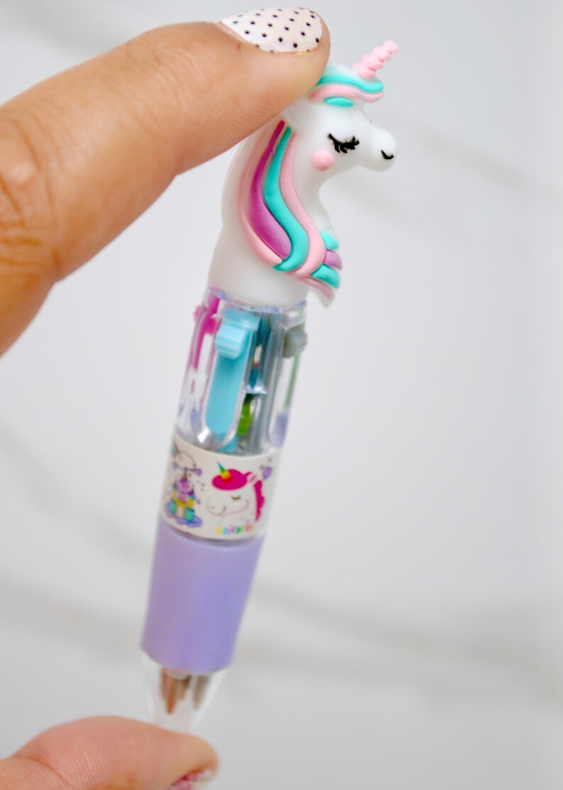 MINI UNICORN PEN 4 Colors in 1 Unicorn Party Favors Etsy