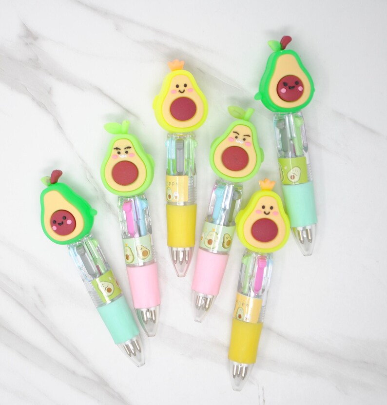 MINI AVOCADO PEN 4 Colors in 1 Avocado Party Favors Etsy