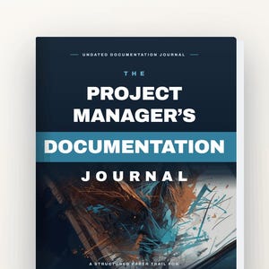 Project Manager Documentation Journal, Printable PM Log Book, Scope Change Tracker, Meeting Notes, Decision Log, Gift for Project Manager
