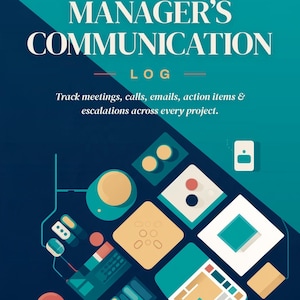 Project Management Communication Log Journal, Multi-Project Planner