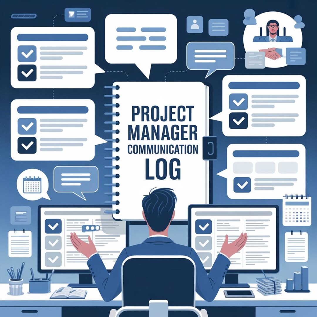 Project Management Communication Log Journal, Multi-project Planner - Etsy