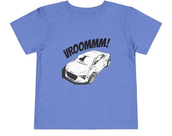 Toddler Vroom Car Shirt | Soft Cotton Racer Tee for Kids