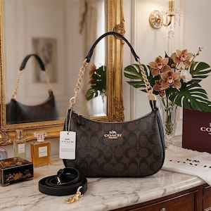 バッグ COACH Signature One Shoulder Bag Black s-l400.jpg