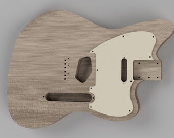 Offset Telecaster Telemaster DXF STL files for CNC