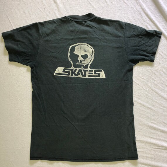 Vintage 80s SKULL SKATES t shirt