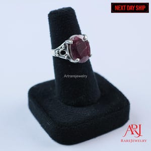Ruby Artisan Ring 925 Sterling Silver July Birthstone Jewelry