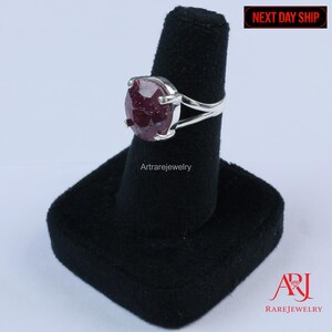 Ruby Artisan Ring 925 Sterling Silver July Birthstone Jewelry
