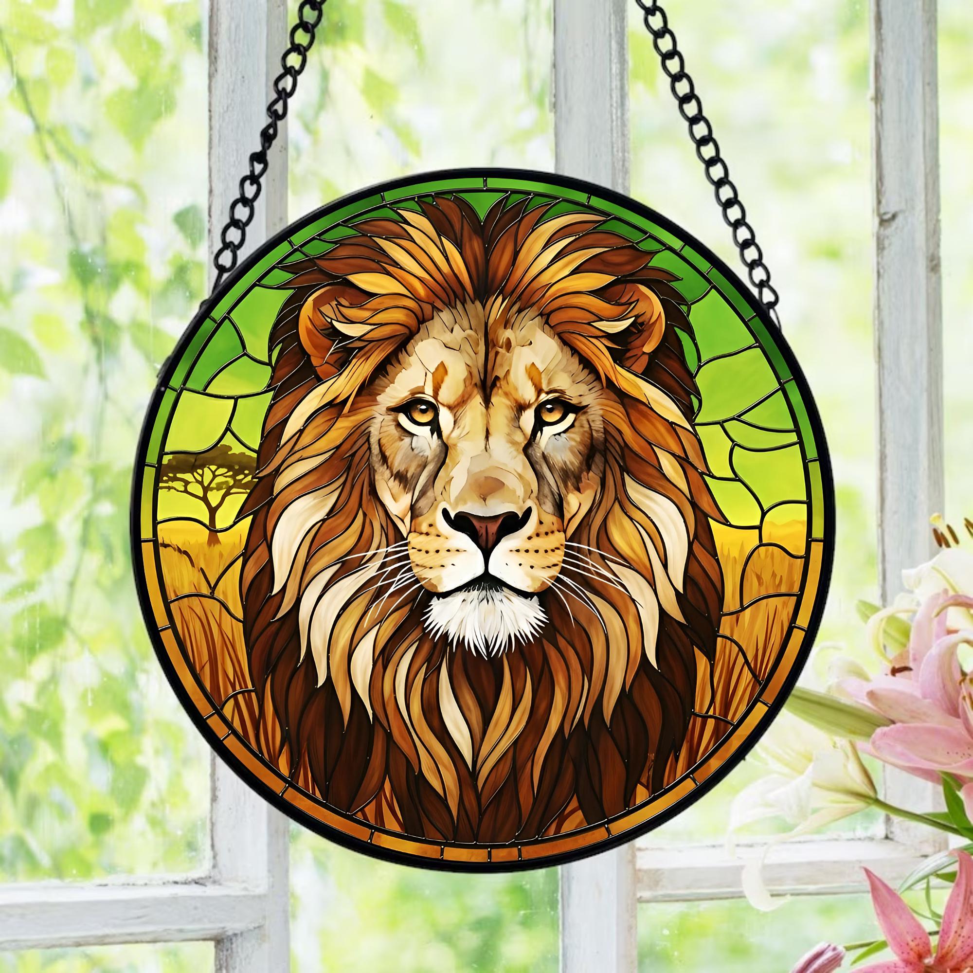 ステンドグラスパネル　アフリカ像1 African Stained Glass - Etsy