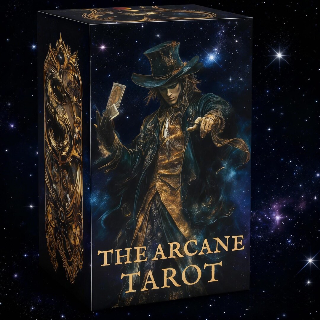 The Arcane Tarot Deck | Dark Magician, Gothic Fantasy Divination - Etsy