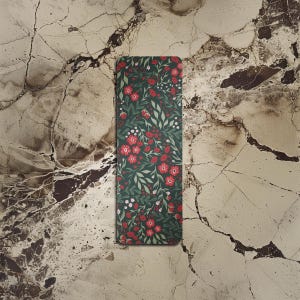 Strawberry Blooms - Floral Bookmark