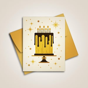 Geburtstagskuchen - Glückwunschkarte