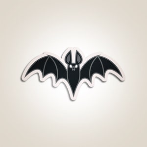 Bat Sticker - 4 Inch Permanent Matte Vinyl Decal