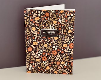 Liniertes Notizbuch - Woodland Flora