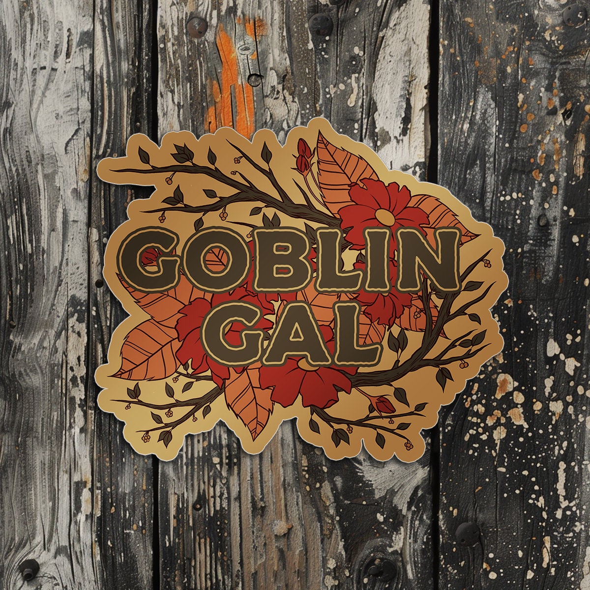 Goblin Gal - Sticker - Etsy