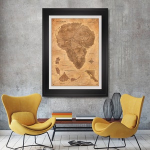 Jurassic Park Map Poster Dinosaur Decor Isla Nublar Map The Lost World Sepia Vintage Design Frame not Included image 6