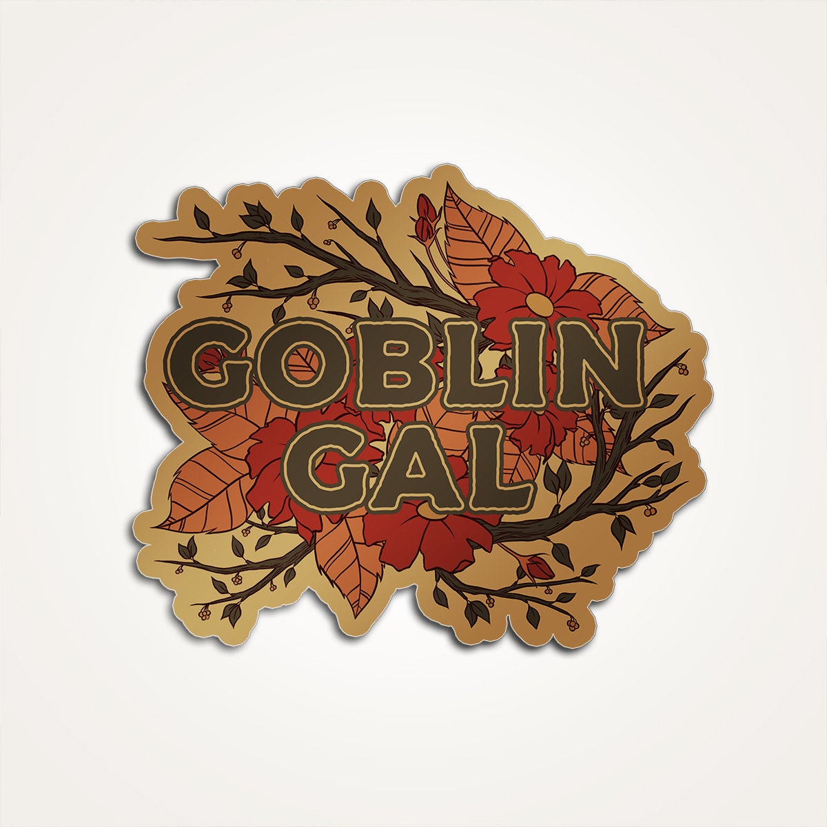 Goblin Gal - Sticker - Etsy