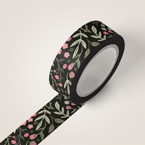 Valentines Garden Floral Washi-tape - Washi-tape voor scrapbooking - 10 m volledige rol washitape