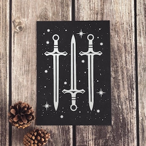 Kriegerinnen Display Art Print - 13,7 x 18,5 cm - Handgemachter Siebdruck - Poster