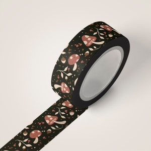 Mushroom Dreams-washitape - Washi-tape voor scrapbooking - 10 m volledige rol washitape
